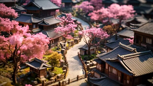 Kiyomizu-dera Temple with cherry blossom in spring, A bird's eye view of a grill at a barbeque, AI Generated