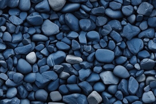 Detailed Blue Stone Texture Generative AI