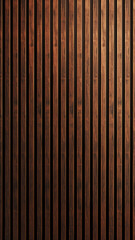 Obraz premium Brown Wood Slats with Varied Heights