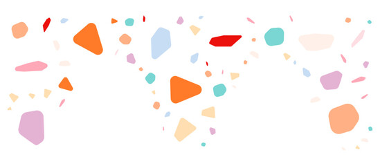 Shape corner particles. Vector illustration.	