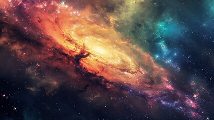 Fototapeta premium Space Galaxy Background