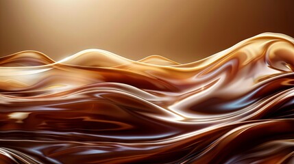 Liquid chocolate swirl background 