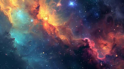 Obraz premium Space Galaxy Background