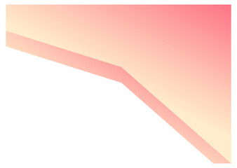 Cream and pink gradient shapes for paper corners. Vector illustration.