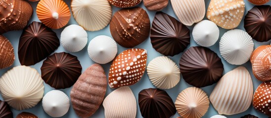 Assorted chocolate varieties close-up