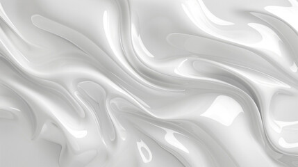 Seamless subtle white glossy soft abstract wavy embossed texture - obrazy, fototapety, plakaty