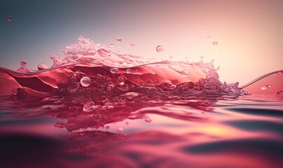 Serene Abstract Water Surface Texture Generative AI