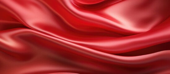 Obraz premium Smooth red silk surface