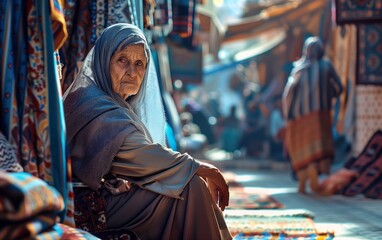Obraz premium Envision a breathtaking image of an extremely elderly, Ai generate