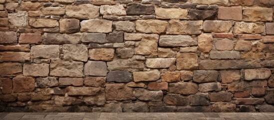 Old stones and bricks wall