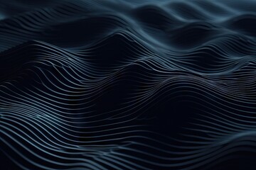 Captivating 3D Abstract Background with Undulating Waves Generative AI