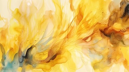 Serene Watercolor Backdrop for Design Generative AI