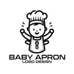 Baby Apron Vector Logo Design