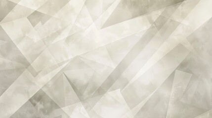 Obraz premium Cream and grey modern abstract background design featuring geometric triangle shapes, subtle gradient, captivating noise, and fine-grain texture