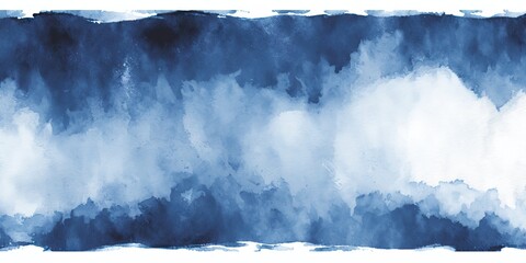 Elegant Navy Blue Watercolor Abstract Background Generative AI - obrazy, fototapety, plakaty