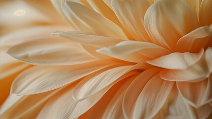 Velvety delicate orange texture of daisy petals, reminiscent of the touch of soft silk with space...