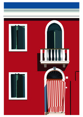 burano rojo