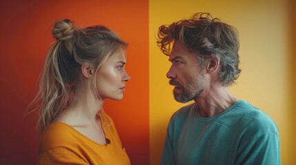 a man and a woman standing next to each other