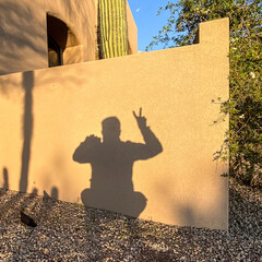 Man Shadow Silhouette in Arizona