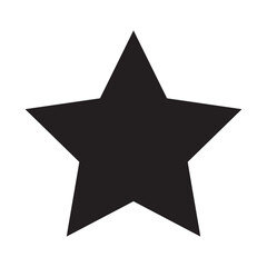Fototapeta premium star vector icon on white background. flat rank. Black, yellow favorite symbol.12