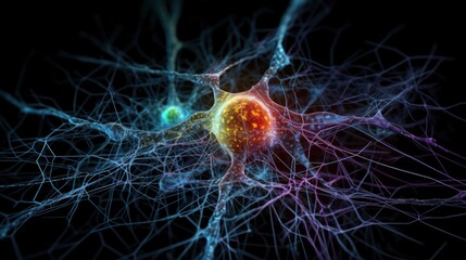 Intricate Neural Network Visualization Generative AI