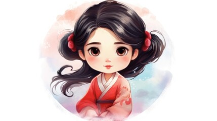 Delicate Princess with Detailed Portrait Generative AI