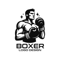 Boxer Vector Logo Design