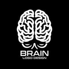 Brain Vector Logo Design