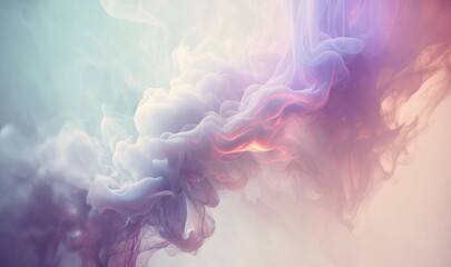 Pastel Smoke Background for Dreamlike Designs Generative AI - obrazy, fototapety, plakaty