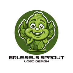 Brussels Sprout Vector Logo Design