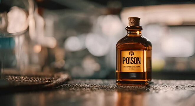 Poisonous potion. Liquid poison.