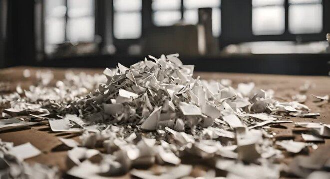 Document shredder in the office.