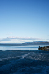 Images from a short walk in the town of Gjovik a day of April 2024.