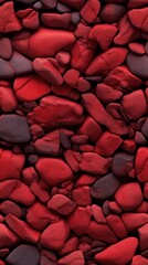 Vibrant Crimson Stone Background Generative AI
