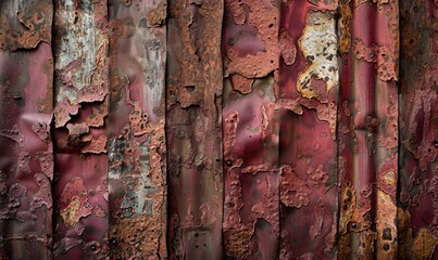 abstract background with rusted metal plates in shades of deep brown and ochre
