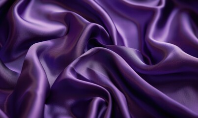 Obraz premium background adorned with lavish satin material in opulent royal purple