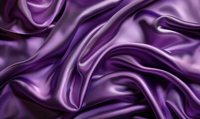 Obraz premium background adorned with lavish satin material in opulent royal purple