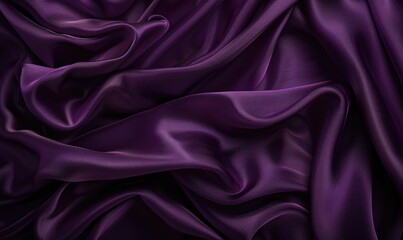 Obraz premium background adorned with lavish satin material in opulent royal purple