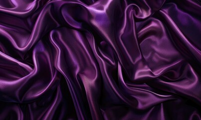 Obraz premium background adorned with lavish satin material in opulent royal purple