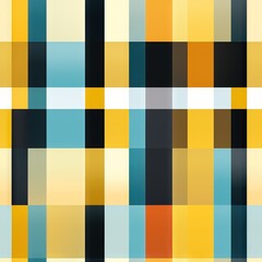 Plaid and Striped Wallpaper Pattern Generative AI