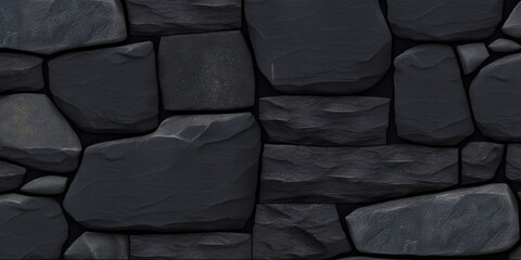 Slate Grey Stone Texture Background Generative AI