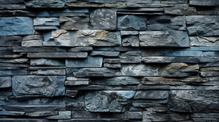 Blue Stone Texture Background Generative AI