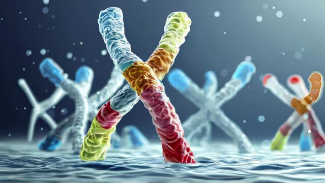 Chromosomes are strands of DNA that contain genetic information, crucial for gene therapy research in the realms of medical science and biotechnology.