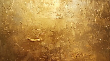 Golden painted texture background. Gold painted wall background and wallpaper. Metal texture...