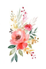 Heartfelt Mother's Day Watercolor Greeting Card Generative AI