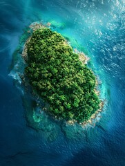 island in the ocean.