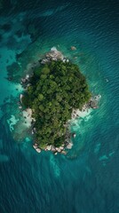 island in the ocean.