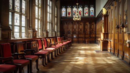 Fototapeta premium chairs in a hall