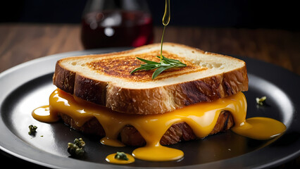  Elevated Meltdown: Deconstructed Grilled Cheese Reimagined (Ultra-Realistic 8K Photo