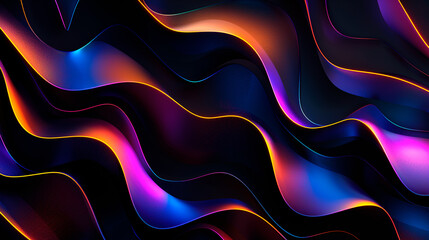 abstract background with iridescent lines - 782449159